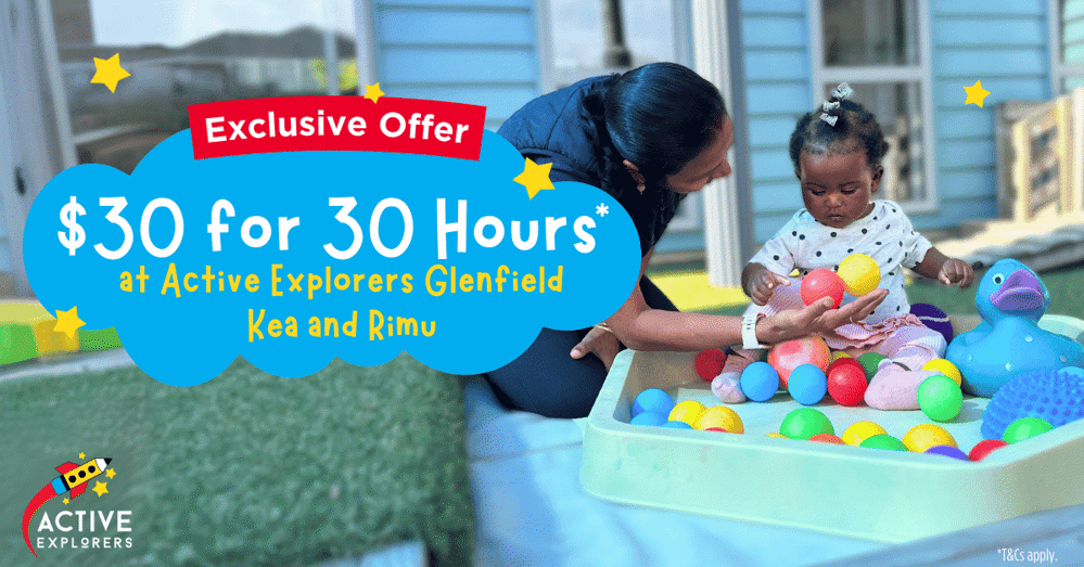 $30 for 30 Hours | Active Explorers Glenfield Rimu